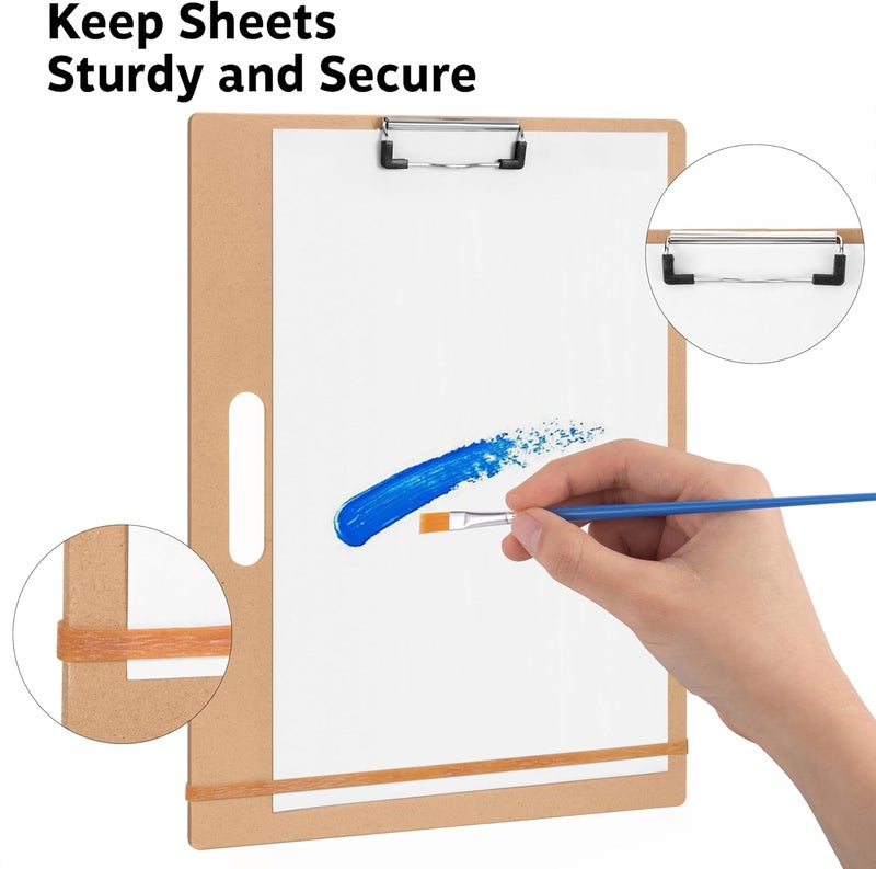 TX liteart 13" x 17" Artist Sketch Board with Handle - Portable Clipboard for Painting and Drawing, Art Supplies for Adults by - Image 3